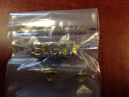 Smith and Warren SGT Collar Insignia Rhoduim w/Clutch Pins