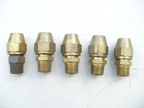 5- 1/2&#034;od flared x3/8&#034;mip adapter with flare nuts for sale