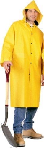 Comfitwear PVC Knee Length Yellow Raincoat, Size Small