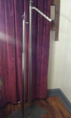 Industrial iron retail clothing garment rack steam punk steal nice ornate for sale