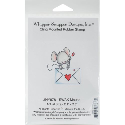&#034;Whipper Snapper Cling Stamp 4&#034;&#034;X6&#034;&#034;-SWAK Mouse&#034;
