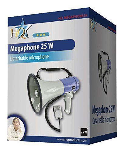 HQ 25 W Megaphone with Built-In Siren and Whistle
