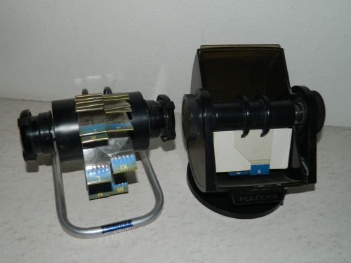 Two Rolodex Rotary Card FileS, 2.25&#034; X 4&#034;