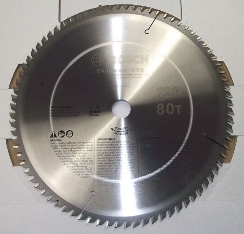 Bosch 12&#034; x 80t carbide hltcg saw blade 1&#034; arbor- 12 for sale