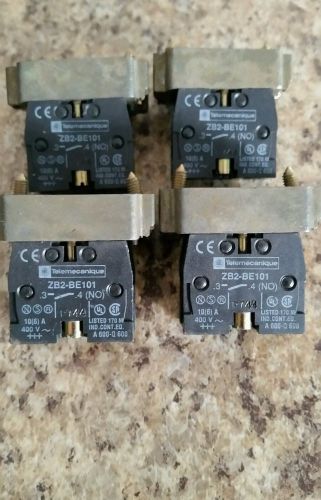 ZB2-BE101 TELEMECANIQUE CONTACT BLOCK, Lot of 4