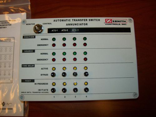 NEW Zenith Automatic Transfer Switch Network Annunciator Model ZNET900A,900B,901