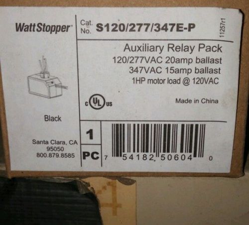 Wattstopper relay pack stopper auxiliary sensors S120/277/347E-P