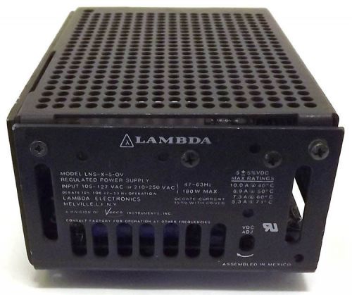 Veeco Lambda LNS-X-5-OV Regulated DC Power Supply 5VDC 180W LN Series