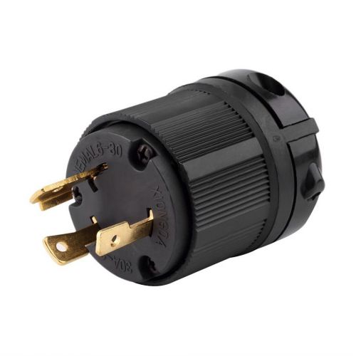 Replacement 30 Amp 250 Volt Male Twist Lock 3 Wire Power Cord Plug New EA