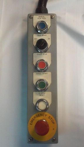 5 ALLEN BRADLEY PUSH BUTTONS AND SWITCH WITH OUTDOOR ENCLOSURE / HOUSING