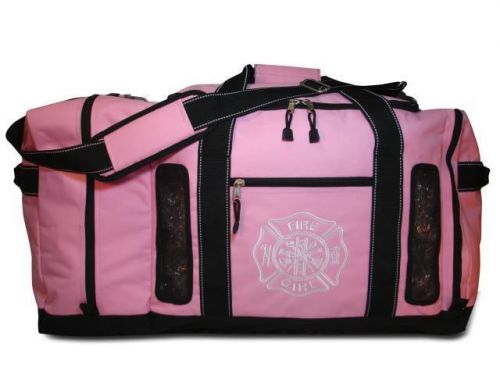 PINK LIGHTNING X FIREFIGHTER STEP IN TURNOUT GEAR BAG QUAD VENT MESH