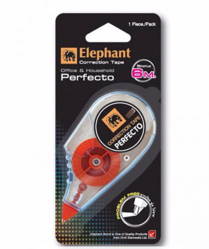 NEW ROLLER ELEPHANT PERFECTO CORRECTION TAPE ERASE PEN OFFICE&amp;HOUSEHOLD 5MMX6M