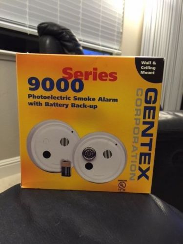 Gentex Series 9000 9120T Photoelectric Smoke Alarm With Battery Back-Up New!!!