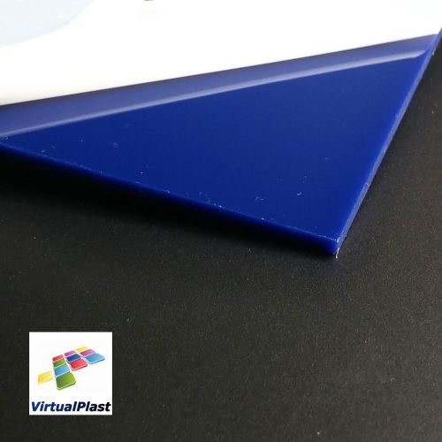 1/8&#034; Blue Acrylic Sheet Cut 8.27&#034;x11.7&#034; Plexiglass Plastic Perspex Panel A4