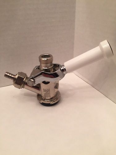 Refurbished Keg Works D System Keg Coupler Tap Sankey White Handle