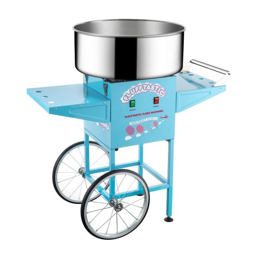 Great northern popcorn flufftastic cotton candy machine floss maker with cart for sale