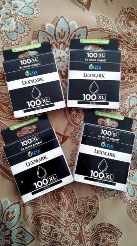 4Original Lexmark100XLBlack Ink Cartridges14N1068-IntuitionS505,S305,S405,Pro205