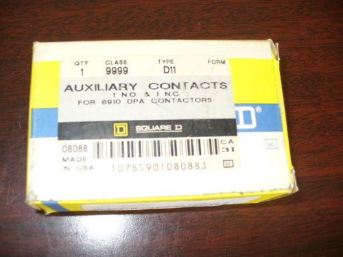 Square D Auxiliary Contacts, Type D11