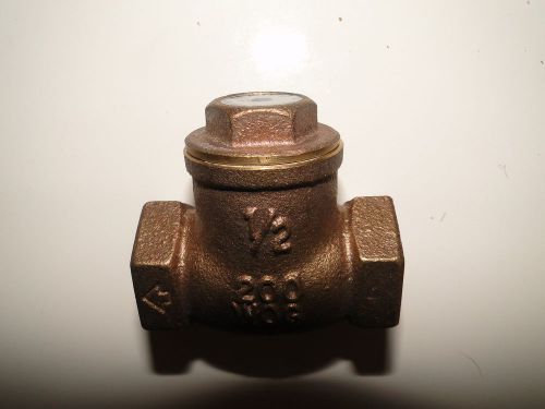 Swing check valve brass 1/2&#034; threaded by matco 200 wog for sale