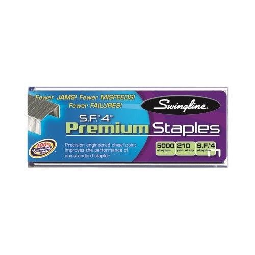 Swingline® S.F.® 4® Premium Staples, 210 Per Strip, 5,000/Box, (10 Box)