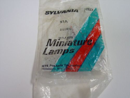 Sylvania for Western Electric 51A Switchboard Lamps NOS  10