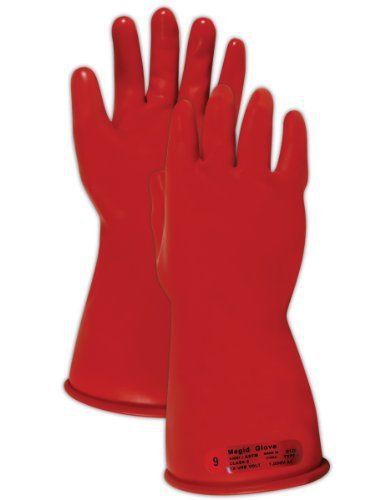 Magid M011R A.R.C. Natural Rubber Latex Class 0 Insulating Glove with Straight C