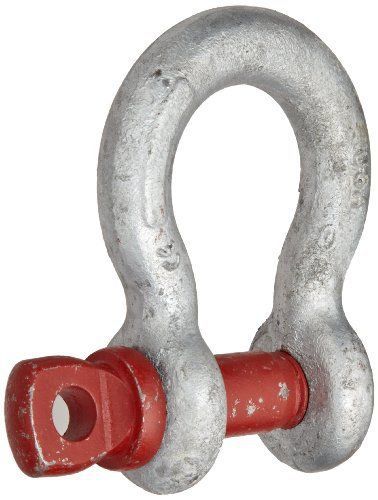 Crosby 1018491 carbon steel g-209 screw pin anchor shackle  galvanized  4-3/4 to for sale