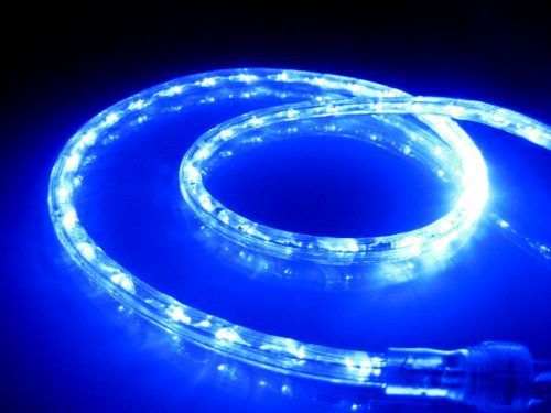 10Ft Rope Lights; Ocean Blue LED Rope Light Kit; 1.0LED Spacing; Christmas Light