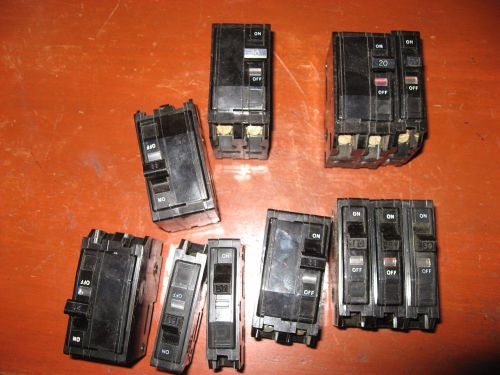 Square &#034;D&#034; Breakers lot of 11 used