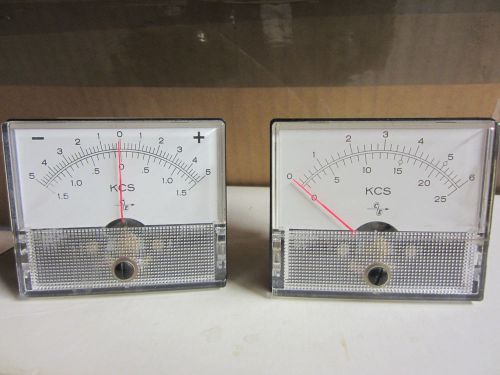 Panel Meter Lot Labeled in Kilocycles 50 and 100 microamps DC