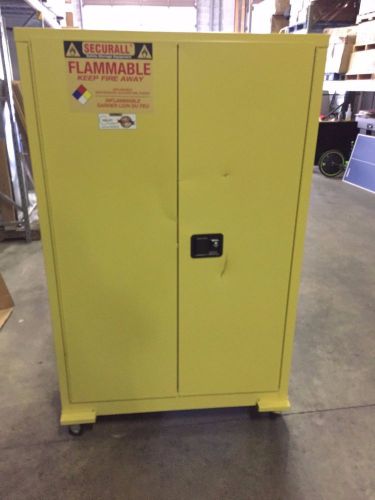 Securall® 45-gallon, manual close, flammable cabinet yellow item #: t9fb459102 for sale