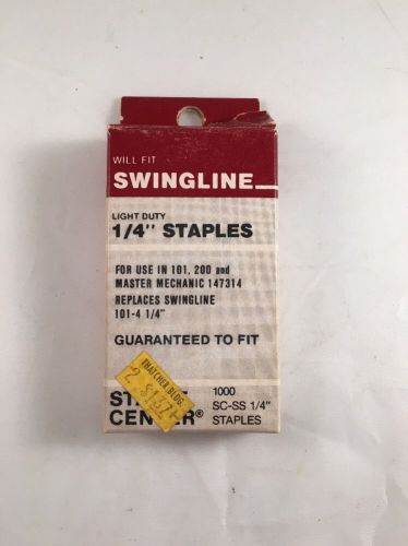 Vintage Swingline Staples 1/4&#034; Light Duty