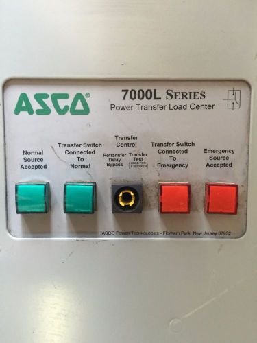 Asco 7000L Automatic Power Transfer Load Center