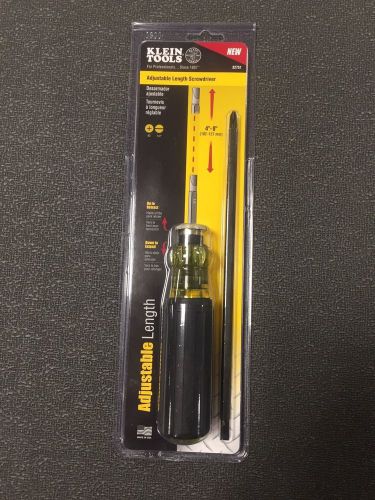 32751 Klein Adjustable Length 4&#034; TO 8&#034;  Screwdriver with #2 Phillips  FREE SHIP