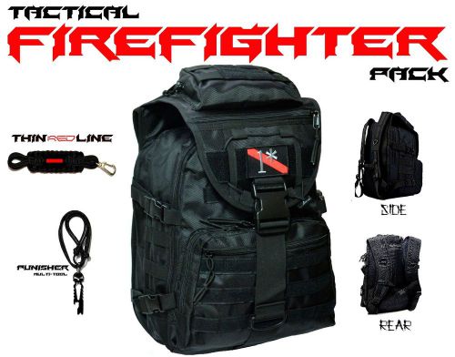 Firefighter backpack thin red line 1* trl on/off duty bag - turn out gear pack for sale