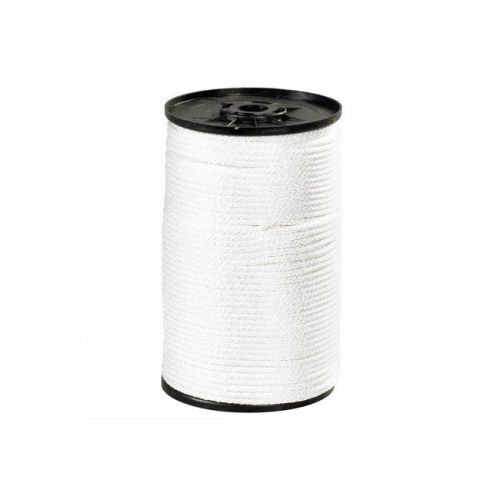 &#034;solid braided nylon rope, 1/8&#034;&#034;, 320 lb, white, 500&#039;/case&#034; for sale