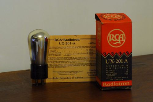 Vintage nos in box rca radiotron ux-201a (type 01a) tube for sale
