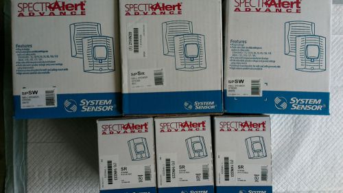 System sensor speaker/strobe 2-red &amp; 1 white &amp; 3 strobes for sale