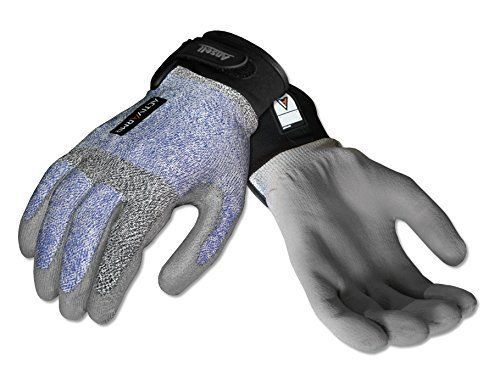 Ansell ActivArmr 97-001 Dyneema Electrician Glove, Adjustable Cuff, Large Pack 1