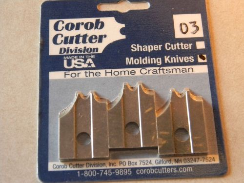 Molding cutter, 3pc, Bead and Quarter Round