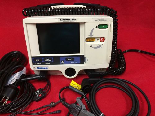 Physio control biphasic lifepak 20e aed ecg patient monitor warran for sale