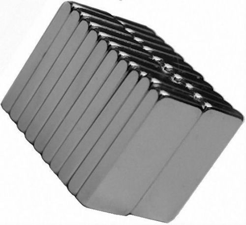 20 Neodymium Magnets 1/2 x 1/4 x 1/16 inch Block N48