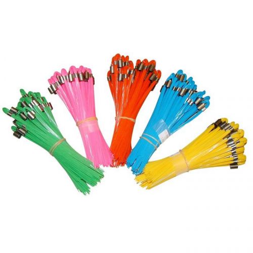 6&#034; survey &amp; construction marking whiskers - 1000ea - red for sale