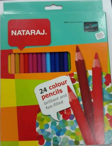 Nataraj - Color Pencils Set 24 Pencils Free Shipping