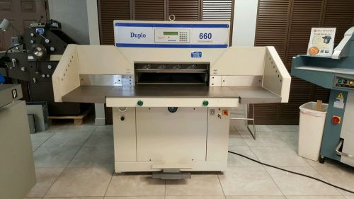 Duplo docucutter 660p hydraulic paper cutter, challenge machinery,305 for sale
