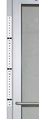 Set of 4 - Security Height Ruler Tape for Door Frame 1.75&#034;W x 35&#034;H Vinyl Sticker