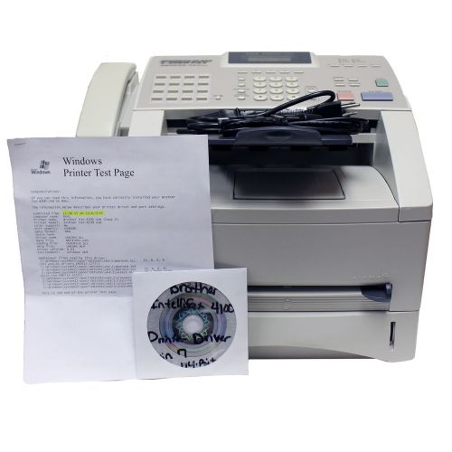 Brother intellifax 4100e super g3 laser fax/copier 8mb 15 cpm 600x600 dpi for sale