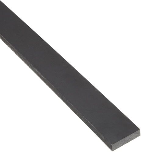 Nylon 6/6 Rectangular Bar Opaque Black Standard Tolerance UL 94V2 1/4&#034; Thickn...