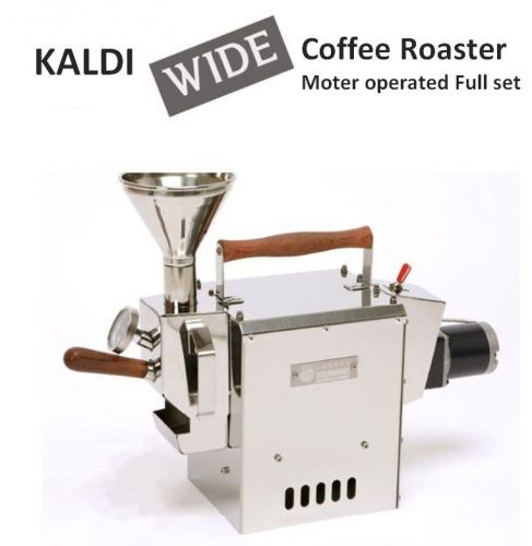 New kaldi wide coffee bean roaster full set moter operated for home small cafe for sale