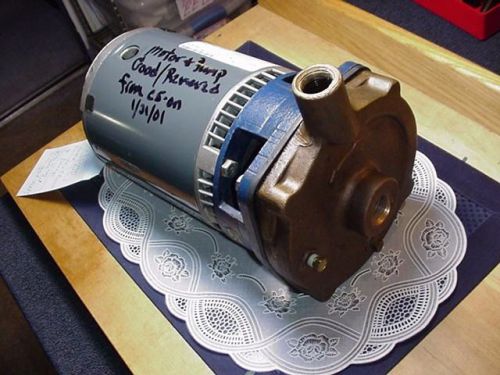 Ge motor &amp; brass pump 1.5 hp, 3450 rpm, 208-230/460v, 3 phase, pump p/n 80129 for sale